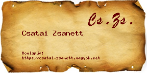 Csatai Zsanett névjegykártya